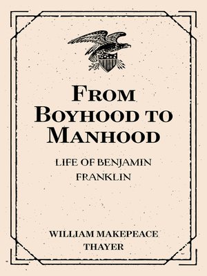 cover image of From Boyhood to Manhood
